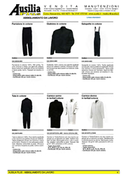 AUSILIA PLUS - CATALOGO ABBIGLIAMENTO LINEA STANDARD